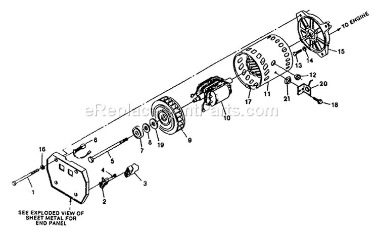 Page A Diagram and Parts List for 8760-1  Briggs and Stratton Generator